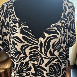 Black and White Zebra Maxi Dress